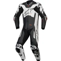 Alpinestars GP Plus V4 Sprint Lederkombi - Schwarz/Weiß/Neon-Rot /