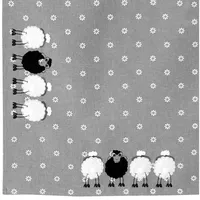Heimtexland Tischdecke Schwarzes Schaf Ostern Deko Tischwäsche mit Applikation