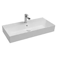 Isvea SistemaZ Waschtisch 10SF50090 Hahnloch, Überlauf, 90cm, weiß