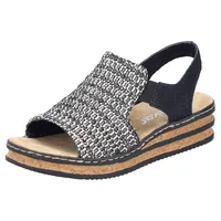Rieker Sandalette Damen Schwarz 37