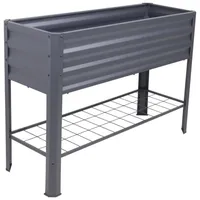 Garden Pleasure Hochbeet LILLIA Metall anthrazit rechteckig 41,0 x