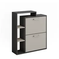 Vicco Vicco, Schuhschrank, Schuhkipper Orlando, Anthrazit/Greige, 80 x 90