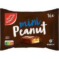 Gut&Günstig mini Peanut Schokoriegel 16 St.