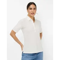 Brax Damen, Polo Style CLEO offwhite, cremeweiß, Gr. 48,