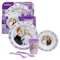 Stor 5-teiliges Geschirr-Frühstück-Set & Besteck | Disney Frozen