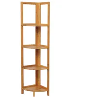 Woltu Eckregal Standregal Badregal Küchenregal Leiterregal Bücherregal Bambus 4