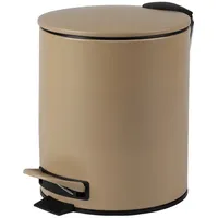 URBAN LIVING 5 Liter Tret-Mülleimer Kosmetikeimer Tretmülleimer 44035 sandfarben