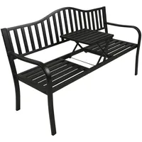 Garden Pleasure Gartenbank SEGULA 950505 schwarz Metall 150,0 cm