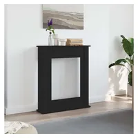 VidaXL Kaminumrandung Schwarz Eichen-Optik 75x20x87,5 cm Holzwerkstoff Vidaxl