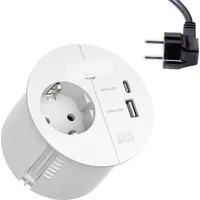 Bachmann 938.301 Tischsteckdose Weiß