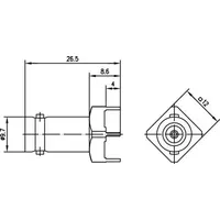 Telegärtner BNC-Buchse für LTP J01001A1945