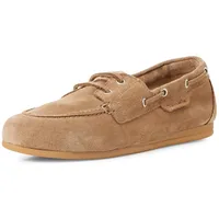 TAMARIS Damen Moccassin flach Leder, beige, 36 EU