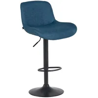 CLP Barhocker Solon Schwarz blau/Stoff