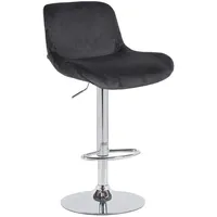 CLP Barhocker Solon Chrom schwarz/Samt
