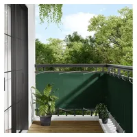 VidaXL Balkon-Sichtschutz Dunkelgrün 75x1000 cm 100 - Polyester-Oxford
