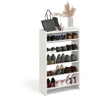 Komto Schuhregal Schmal - Schuhablage Flur mit 5 Ebenen