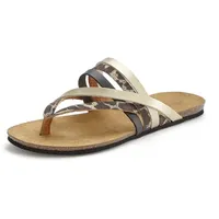 LASCANA Zehentrenner Damen schwarz/leo Gr.38