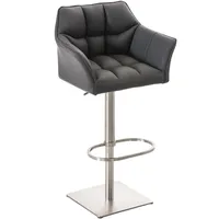 CLP Barhocker Damaso Kunstleder grau/edelstahl