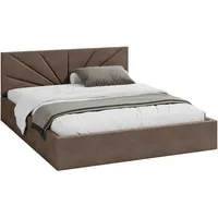 Fdm Polsterbett braun Holzwerkstoff, 90x200 cm Schlafzimmer, Betten, Polsterbetten