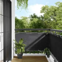 VidaXL Balkon-Sichtschutz Anthrazit 75x1000 cm 100 Polyester-Oxford