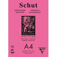 Clairefontaine 5x Skizzenblock A4 70 Blatt weiß telfeine Körnung