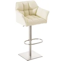 CLP Barhocker Damaso Kunstleder, höhenverstellbar und drehbar beige