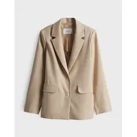 Opus Jackenblazer JAOMI Regular mit Leinen Soft Oat, 36