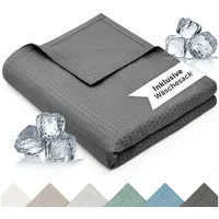 Blumtal Kühldecke 120x100 cm - Sommerdecke Bambus Viskose -