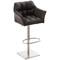 CLP Barhocker Damaso Kunstleder braun/edelstahl