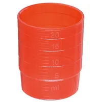Schwarz pflegesysteme Medikamentenbecher 0,025 l Rot 3 St.