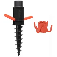 Sekey Sonnenschirmhalter Bodendübel Einschraubhülse mit Bodendübel und Aufhängehaken, für