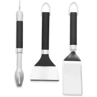 Weber Grillzange 3-teilig Edelstahl schwarz