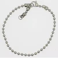 FIRETTI Kugelkettengliederung Edelstahlarmband 3,0 mm breit Größe 20