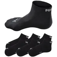 Puma Quarter Sneakersocken 6er Pack Schwarz 43-46