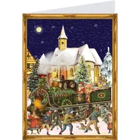 Richard Sellmer Verlag Postkarten-Adventskalender Zug