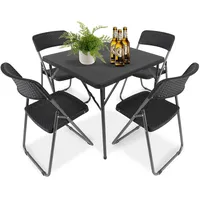 Sekey Gartengarnitur Set, Garten-Essgruppe 4 Personen, Balkonset Balkonmöbel Set