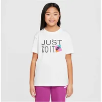 Nike Sportswear T-Shirt Kinder) - Weiß, L