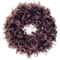 DZ FLORISTIK CREAFLOR HOME Federkranz Dekokranz Federn braun 50-55cm