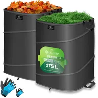 Kesser KESSER® Pop-Up-Gartensack Laubsack Gartenabfallsack inkl. Handschuhe Selbststehend mit