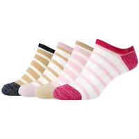 S.Oliver 4er Pack s.Oliver Silky Touch Stripe Lurex Sneakersocken