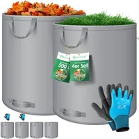 Kesser KESSER® Gartensack Set Laubsack Gartenabfallsack inkl. Handschuhe -
