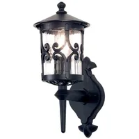 Elsteadlighting Wandleuchte Aluminium 42,0 cm 1x E27 schwarz