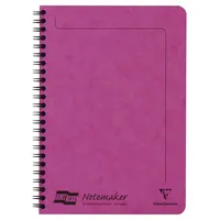 Clairefontaine 10x Doppelspiralheft A5, 60 Blatt liniert Fuchsia 3087Z