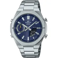 Casio ECB-S10D-2AEF Herrenuhr Bluetooth Stahl/Blau