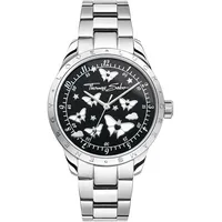 Thomas Sabo WA0432-201-203-34 Damenuhr Schmetterlinge Silberfarben 34mm 10ATM
