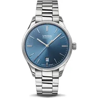 Union Glashütte Viro Datum 39 mm D017.407.11.091.00 Herrenarmbanduhr
