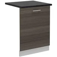 Vicco Geschirrspülblende R-Line, 60 cm, AP Anthrazit, Edelgrau/Weiß