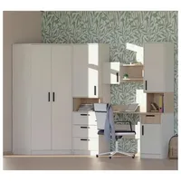 Marmex Jugendzimmer-Set GRANT 28 , Kinderzimmer - graubeige cashmere+cremona