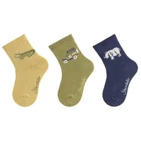 Sterntaler Sterntaler® Feinsöckchen Socken 3er-Pack Safari (3-Paar, 3er-Pack) angenehm