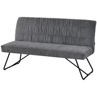 Dubi möbel Sitzbank, Grau, Metall, 160x89x65 cm Esszimmer, Bänke,